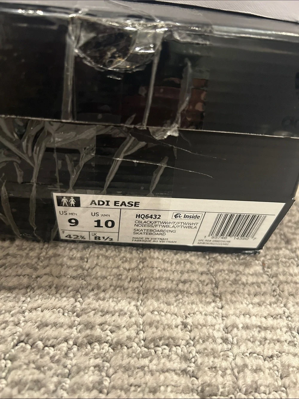 adidas Black and White Low-Top Skate Sneakers